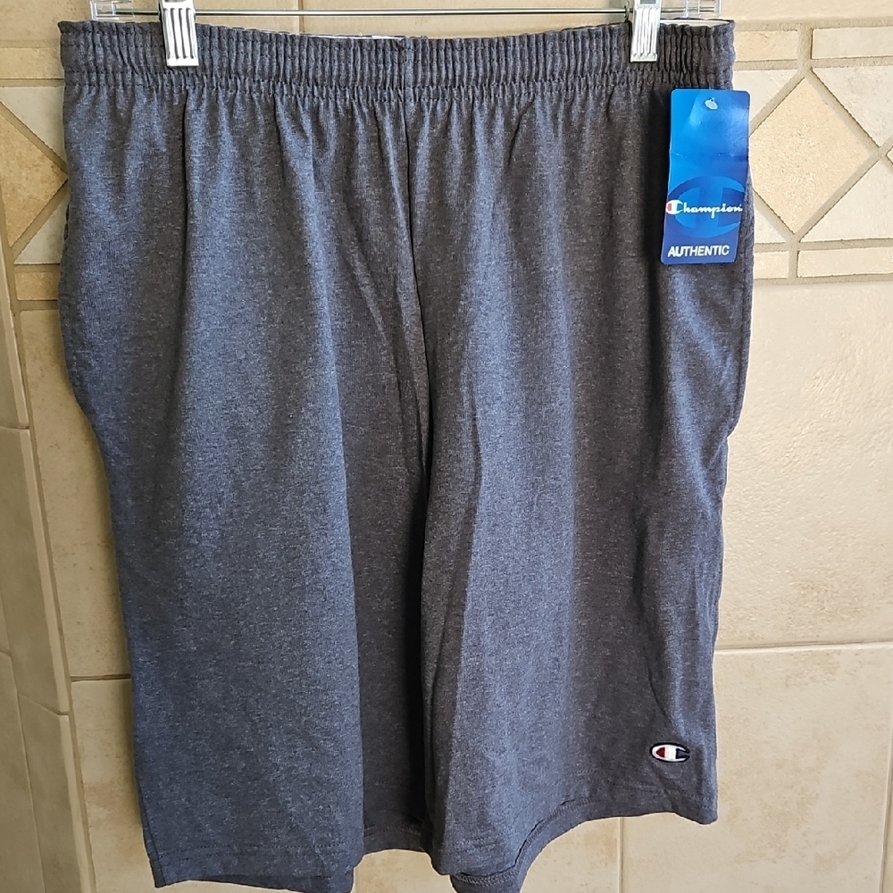 AUTHENTIC NEW WOTH TAG CHAMPION HEATHER GRAY SHORTS MEDIUM